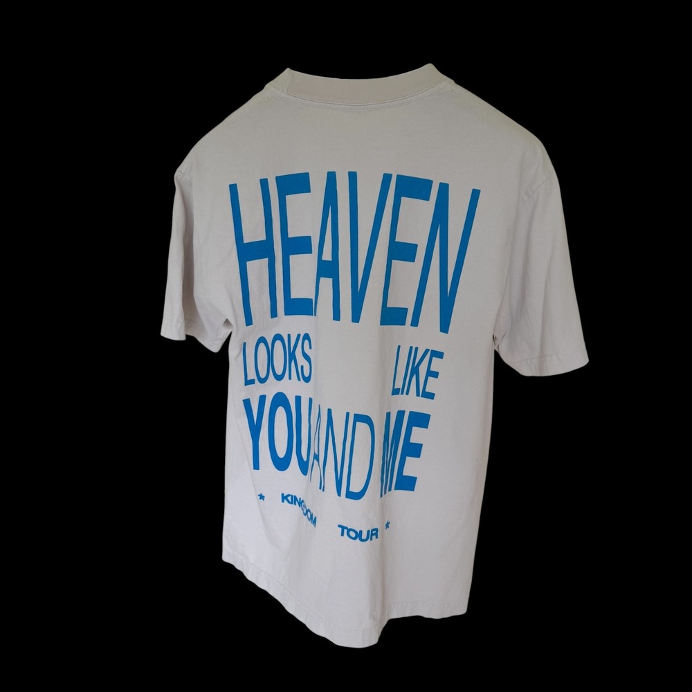 Maverick City Music Kingdom Tour T-Shirt Los Angeles Apparel Grey Blue Mens S